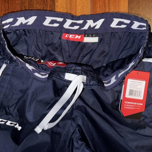 Men's SMALL~ CCM TEAM HOCKEY "True Navy" Blue Active/Warm-Up Pants #5591 ~ NWT! - Picture 3 of 4